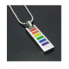 NEW- Steel Pride Bar Necklace